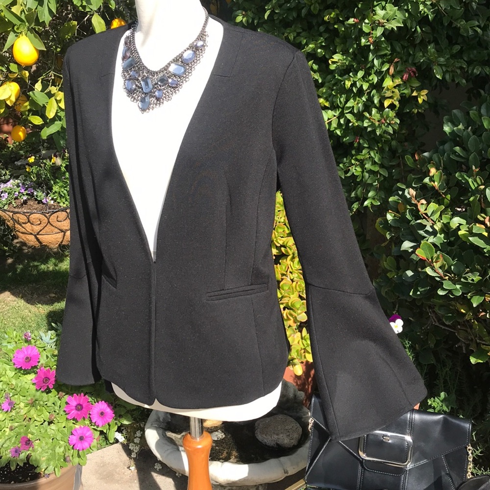 Anthropologie Cartonnier Black knit jacket